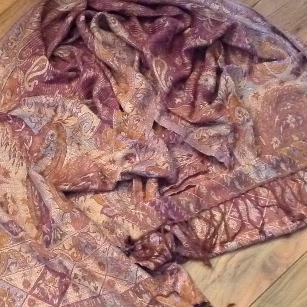 Dusty Plum Print Scarf